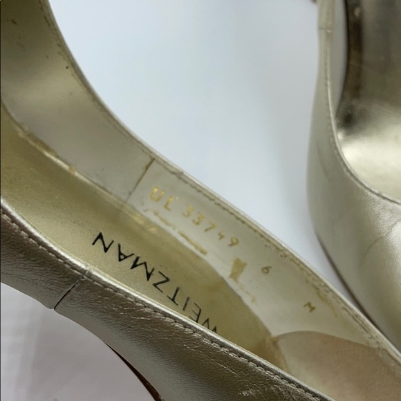 Stuart Weizmann Champagne Leather 4” Pumps US 6 - Picture 10 of 12